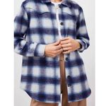 Rails Tripp Shirt Jacket Flannel Plaid Azure Sapphire Blue XL Western Shacket Photo 0