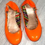 BCBGMAXAZRIA neon Orange Flats Sz 7 Photo 0
