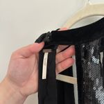 Free People  Film Noir Party Sequin Mini Dress Black Photo 10