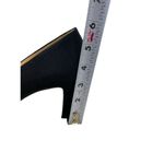 Nine West 90s Black Open Toe Leather Sole Kalyn Block Heel Shoes 7.5 M Photo 9