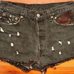 Levi's Furst Of A Kind Embellished Denim Shorts Photo 0