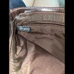 Brighton  Cowhide Genuine  Leather‎ Purse One Sided Fur Brown 9”x5.5” Photo 3