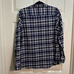 L.L.Bean Women’s  Long Sleeve Button Down Flannel Shirt Blue Pink Plaid Sz Large Photo 4