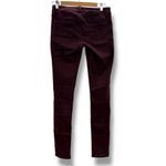 Just Black Skinny Jeans Women’s Size 29 Burgundy Red Mid Rise Full Length Photo 1