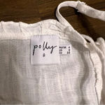 Princess Polly  Daphne Top Crop Linen Lace Up Boho Beachy Resort 0 XS Photo 2