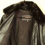 Marc New York Women’s Dark Brown Leather Faux Trim Jacket Photo 5
