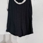 Pilcro  Black Ribbed Racerback Tank Top Sz S Photo 3
