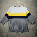 Lands' End  Sweater Womens 2X Plus Size Supima Cotton Striped Colorblock Nautical Photo 2