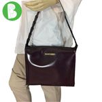 Gucci VINTAGE 1990'S SLIM ZIP SHOULDER BAG AUBERGINE PURPLE MASTERCALF LEATHER Photo 1