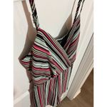 Trixxi ‎ Striped Cami Romper V Neck XS Womens Adjustable Straps Elastic Waist Photo 2