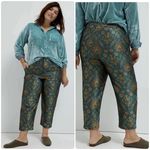 Maeve  x Anthropologie Melyssa Floral Metallic Tapestry Trouser Pant Womens Small Photo 1