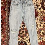 AGOLDE Womens  Riley High-Rise Straight-Leg Organic Jeans in Light Shatter Blue Photo 2