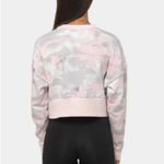 Adidas  Originals Women's Cropped Pink/Gay Camouflage Camo Sweatshirt small​​ Photo 3