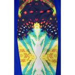XOXO NEW Womens  Blue Star Burst Bodycon Pencil Skirt with Stretch Size M Photo 6