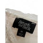 PacSun Beverly & Bec M Dress Midi Lace Trim Satin Slip Lingerie Womens Cream Nightgown Photo 4