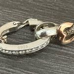 Helzberg I AM LOVED 14K & Sterling Silver Genuine Diamond Pendant Necklace Photo 5