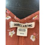 Billabong  Boho Shake It Again Orange Floral Wide Leg Belted Jumpsuit Women Small Photo 4