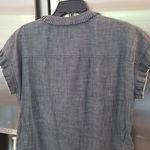 Coach 💕💕 Chambray Short Prairie Dress  ~ Blue 12 EUC 100% Cotton Prairie Chic Photo 11