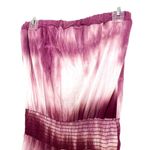 Sav LaBrant Boutique Purple Magenta Tie Dye Strapless Jumpsuit Size Medium Photo 4