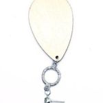 & Other Stories New NWT Silver-Tone Rhinestone Painted Wood Dangle Earrings Photo 5