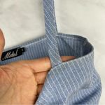 Motel Rocks 2 Piece Knot Crop Top + High Rise Wrap Mini Skirt Boho Retro Blue S Photo 6