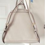 Michael Kors New! Abbey Medium Pebbled Leather Backpack Soft Pink Photo 5