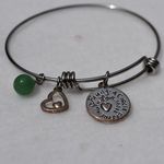 Vintage Family Circle Strenght Love Hope Sterling Silver Charm Bracelet Photo 0
