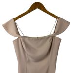 Jay Godfrey Downie Gown Midi Dress Nude Pink Off Shoulder Stretch Size 2 Photo 5