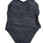 SheIn Woman's Strappy Back One Piece Swimsuit with Tie Coverup in Black, Size XL Photo 0