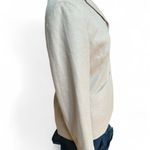 Loft Beige Virgin Wool Blazer with button closure and shoulder pads size 6 Photo 1