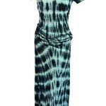 Revolve  Young Fabulous & Broke Araya Seafoam Tie Dye Ruched MIDI Dress NWT S Photo 0