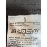 Banana Republic  Women's Black Short Sleeve Notch V Neck Shirt Blouse Top Size L Photo 3