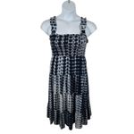 AQUA  Bloomingdale’s Blue & White Tie-Dye Maxi Sundress Size XS – Smocked Bodice Photo 1