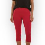 Yelete Red 5 Pocket Capri Leggings Women’s Size Small Photo 1