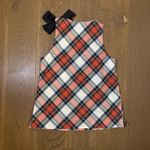 J.Crew Holiday Plaid Tartan Tie Shoulder Sleeveless Top Size 4 Christmas Bow Photo 1