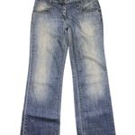 Annarita N🦎Textured Waist Flared Bottoms🌵 Blue Size 4 Photo 0