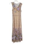 Sundance Embroidered Mesh Midi Dress Beige Size S Photo 2