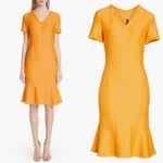 St. John St.‎ John Collection Caris Knit Dress Wool Blend Orange Size 10 NEW Photo 1