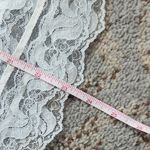 Vintage Ashley Taylor Nylon & Lace Slip Skirt White Large Photo 6