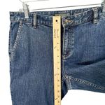 Liz Claiborne Jeans Women 8 Blue Cuffed Crop Mid Rise Straight Fit Denim Coastal Photo 7
