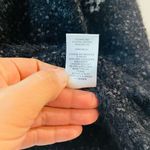 Frye New Semi-Cropped Textured Fuzzy Nordic Sweater Sz L Women’s Navy Super Soft Photo 7