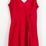 Frederick's of Hollywood Womens Vintage Y2K Side Tie Red Satin Slip Dress Size M Photo 0