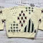 Outback Red crewneck sweater knit patchwork vintage size medium wool Photo 2