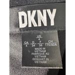 DKNY  Black Fringe Shoulder Mini Dress – Size 4 – Embellished Sleeves, Sleek Photo 5
