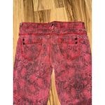 Hot Kiss  Skinny Lily‎ Red Black Snake Print Jeans Size 5 Photo 6