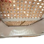 LUSANA Nicole Woven Rattan/Faux Leather Crossbody NWT‎ Tan Photo 4