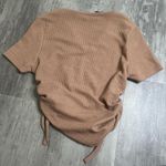 Pretty Little Thing  Cropped Side Tie VNeck TShirt Size 4 NWT Photo 1