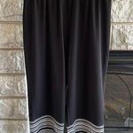 Christopher & Banks black and white stretch waist dress capris size small Photo 0