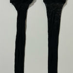 Black Lace Fishnet Knee High Thigh High Socks Tights Stockings Hosiery Lingerie 🖤 Size none Photo 0