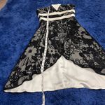 IvaNova Boutique Lace Overlay Strapless Elegant Black and Dress Size 6 Photo 4